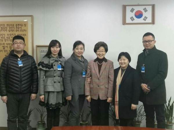 황인자국회의원과 흑룡강성 대표단 기념촬영