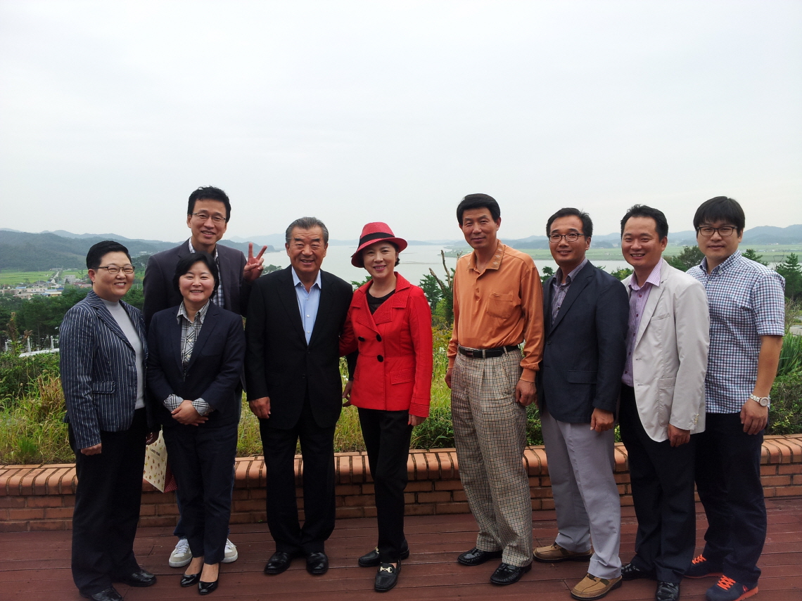 한중골프 라운딩후 기념촬영