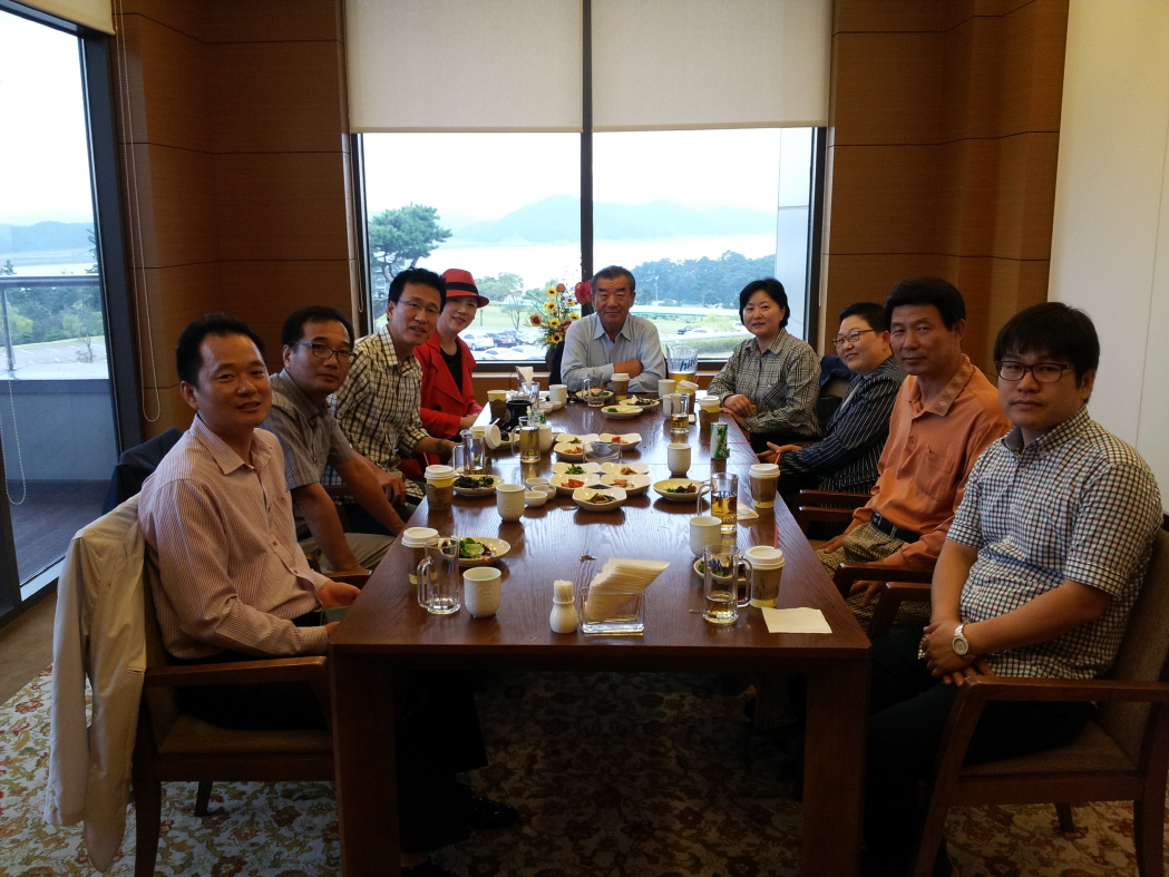 한중골프 만찬기념 사진